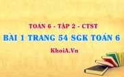 Bài 1 trang 54 SGK Toán 6 Tập 2 Chân trời sáng tạo